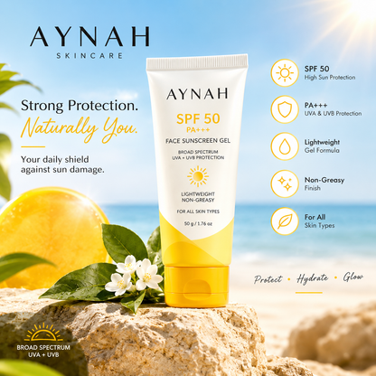 AYNAH SPF 50 PA+++ Face Sunscreen Gel