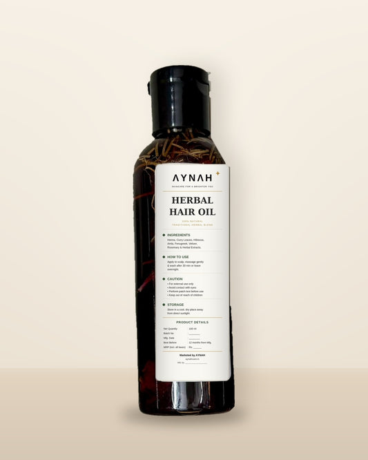 AYNAH Herbal Hair Oil – 100% Natural Traditional Herbal Blend (100 ml)