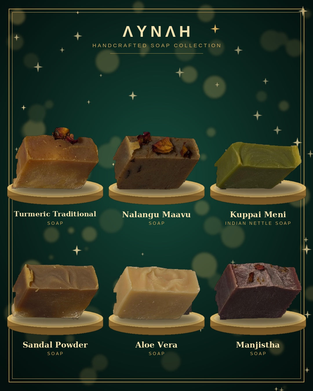 AYNAH Traditional Soaps — 6  combo